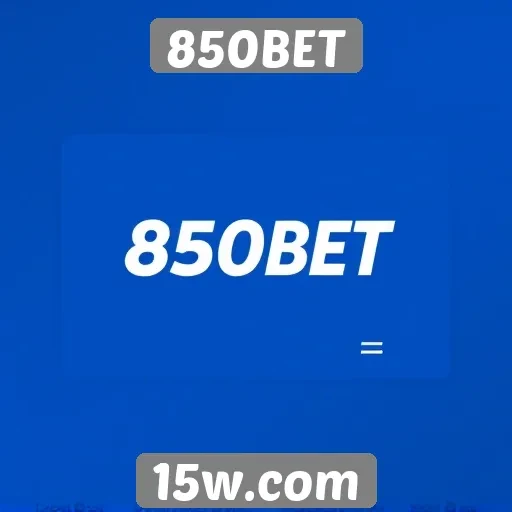 Interface do usuário do 850BET é intuitiva